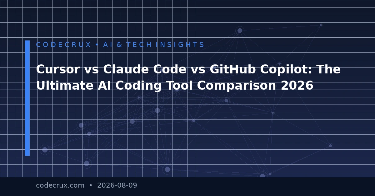 Cursor vs Claude Code vs GitHub Copilot: The Ultimate AI Coding Tool Comparison 2026