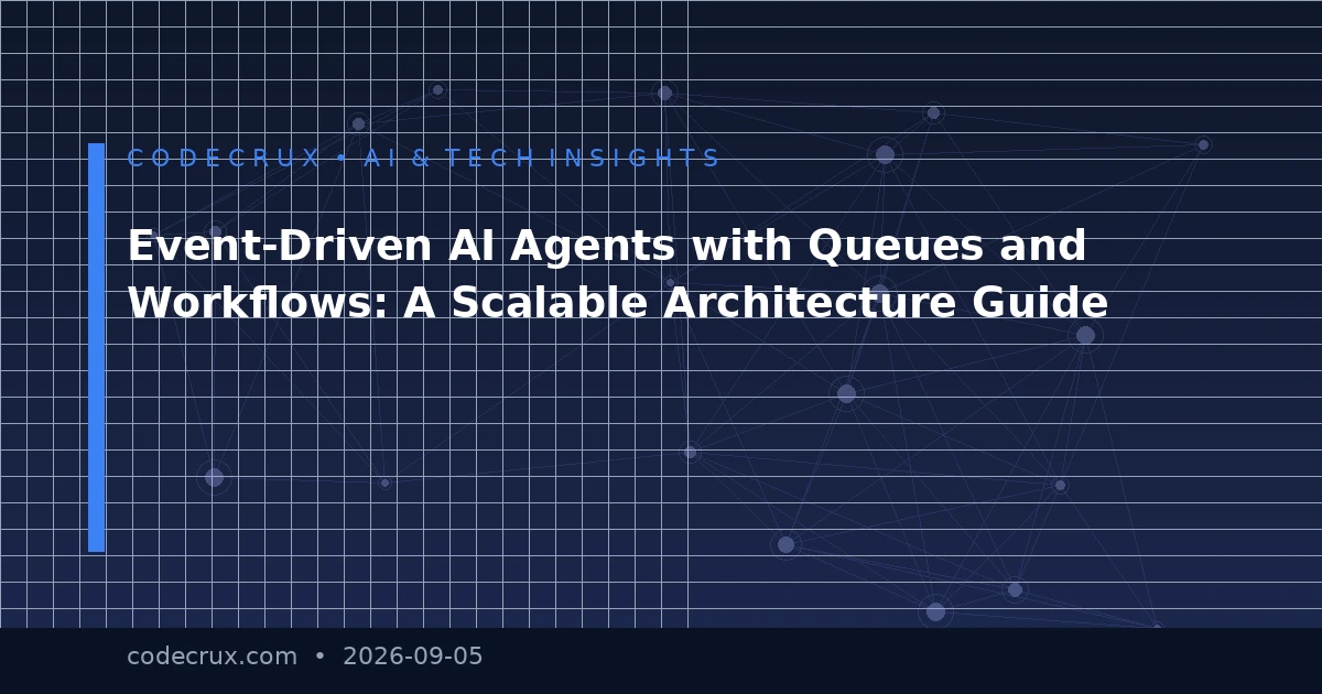Event-Driven AI Agents with Queues and Workflows: A Scalable Architecture Guide