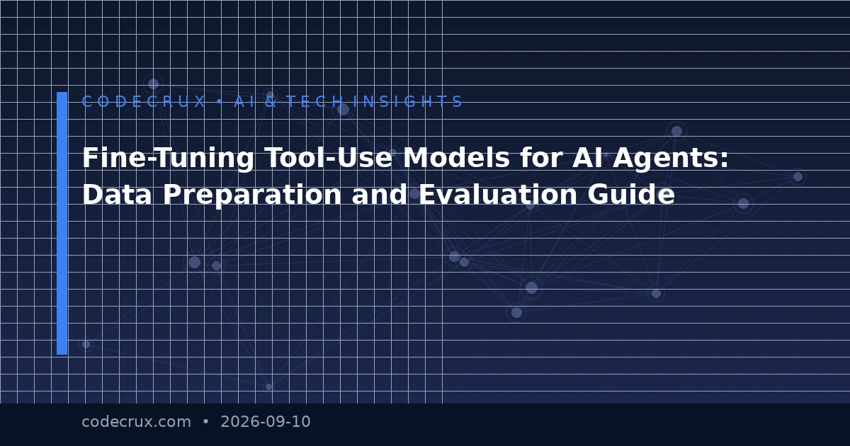 Fine-Tuning Tool-Use Models for AI Agents: Data Preparation and Evaluation Guide