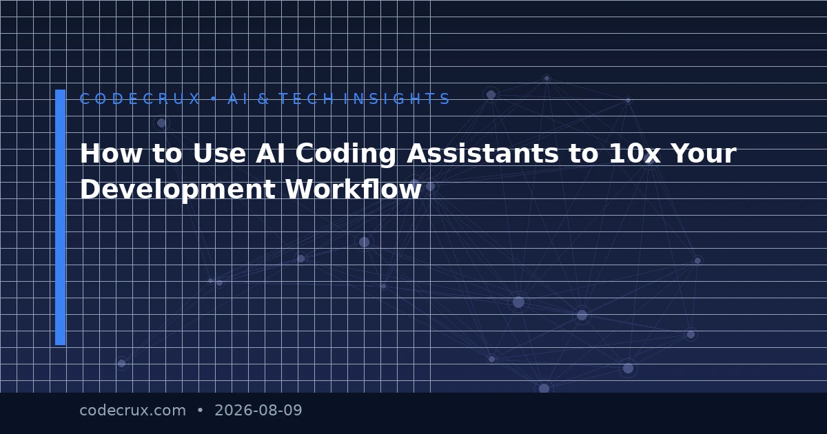 How to Use AI Coding Assistants to 10x Your Development Workflow